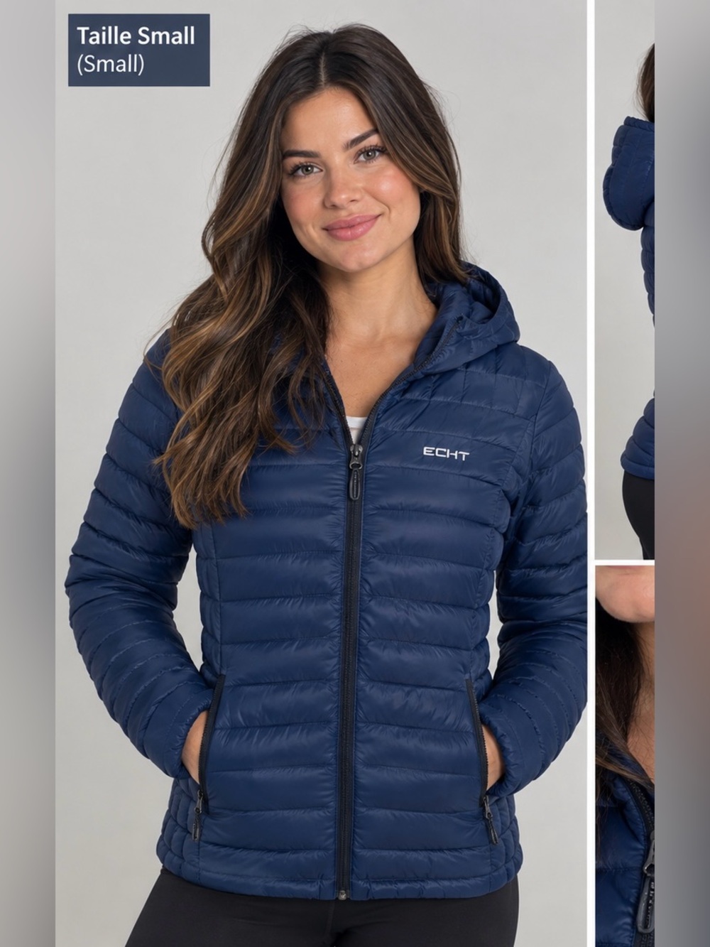ECHT Blue Puffer Jacket